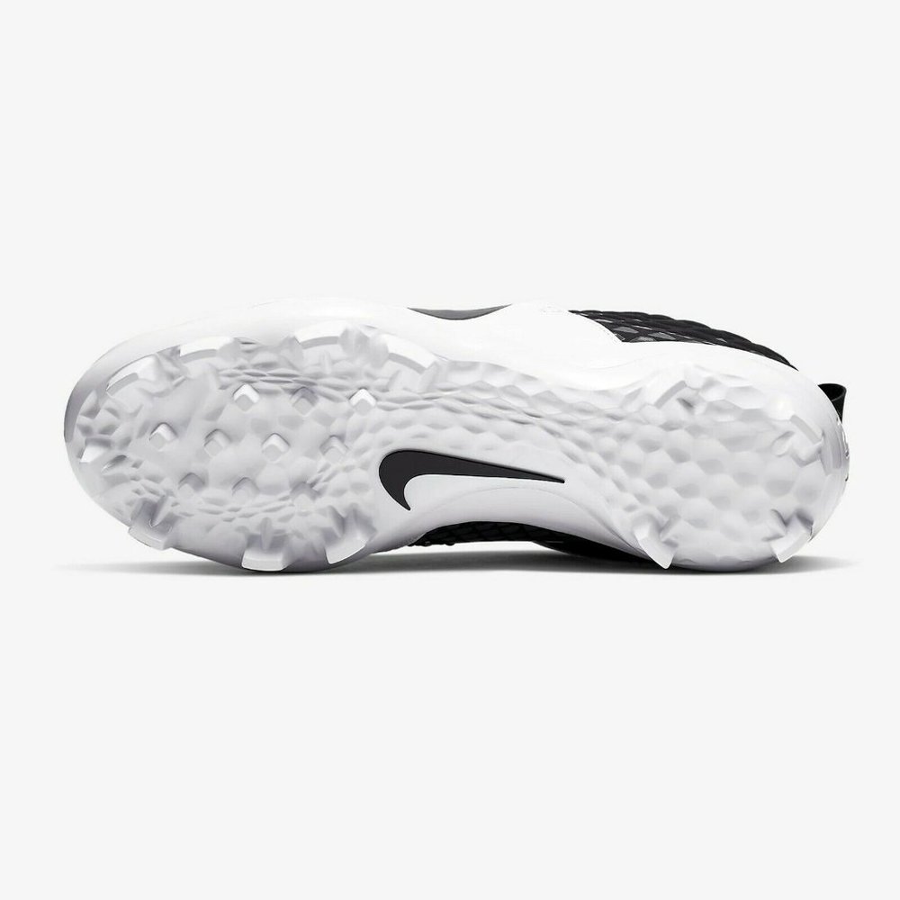 Nike Black and White Athletic Shoes with Velcro Strap - Picture 5 of 5